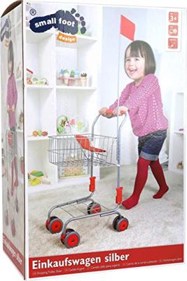 Small Foot - winkelwagen met poppenzitje en vlag