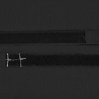 VidaXL Hoofdsteun voor ligstoel 40x7,5x15 cm textileen zwart - thumbnail