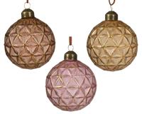 Kerstbal glas d8 cm a3 CXCII kerst Decoris - Decoris - thumbnail