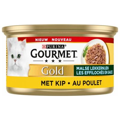Gourmet Gold Malse Lekkernijen met kip natvoer kat (24x85 g) 2 trays (48 x 85 g) Gourmet Gold Malse Lekkernijen met kip natvoer kat (24x85 g) 2 trays (48 x 85 g)