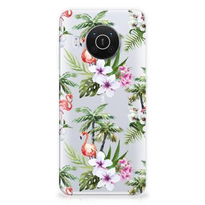 Nokia X10 | X20 | TPU Hoesje | Flamingo Palms
