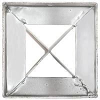 VidaXL Grondpinnen 6 st 12x12x89 cm gegalvaniseerd staal zilverkleurig - thumbnail