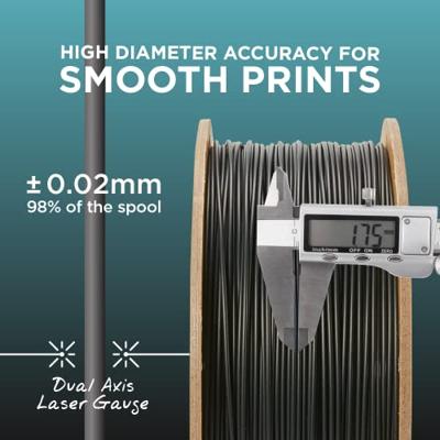 Polymaker PA02001 PolyLite Filament PLA kunststof 1.75 mm 1000 g Zwart 1 stuk(s)