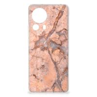 Xiaomi 13 Lite | TPU | Siliconen hoesje | Marmer Oranje - thumbnail
