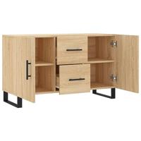 Dressoir 100x36x60 cm bewerkt hout sonoma eikenkleurig - thumbnail