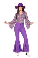 Blouse Flower Power Paars Dahlia - thumbnail