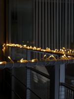 Micro LED lichtsnoer zwart met 120 warm witte lampen - thumbnail