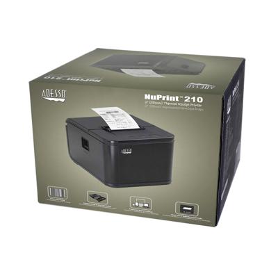 Adesso NuPrint 210 inktlintprinter, zwart, 135 mm, 119 mm, 180 mm, 880 g, 203,2 mm, 195,5 mm