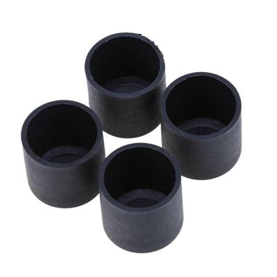 100 PCS plastic stoel voeten beschermers zwarte anti-slip meubilair benen tabel base Cap vloer beschermer cover grootte: 25mm