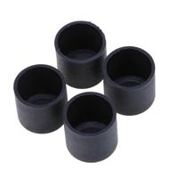 100 PCS plastic stoel voeten beschermers zwarte anti-slip meubilair benen tabel base Cap vloer beschermer cover grootte: 25mm - thumbnail