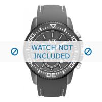 Horlogeband Armani AX1202 Rubber Grijs 24mm - thumbnail