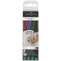 Faber Castell Marker Multimark permanent - F - etui met 4 stuks - thumbnail