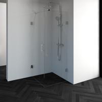 Brauer Void - Douchecabine met Draaideur - Helder Glas - 80x80x200 cm - incl. Glascoating - Chroom - thumbnail