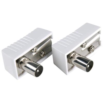 Bandridge Coaxconnector Male/Male Wit | 1 stuks - BPP645 BPP645