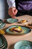 Bonna Serveerschaal - Madera - Porselein - 24x14 cm - set van 2 - thumbnail