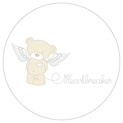 roba Babybed Room Bed 60 x 120 cm (Hartenbreker beer, Wit)