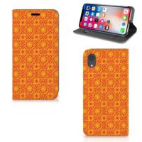 Apple iPhone Xr | Hoesje met Magneet | Batik Oranje - thumbnail