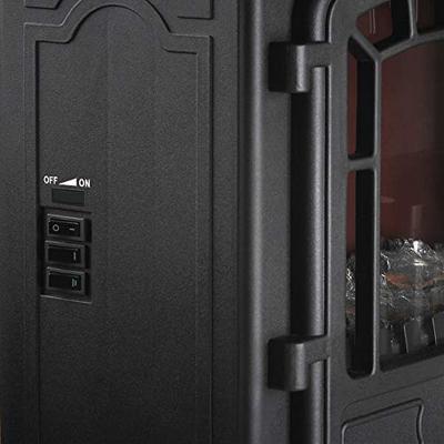 Elektrische haard Torino met open haard vlameffect 2000W zwart