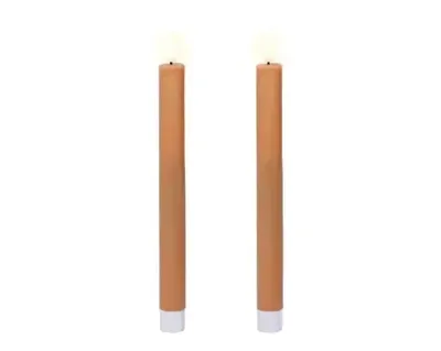 Lumineo leddinerkaars d2h24cm 2st oranje