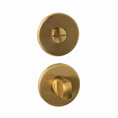 WC-sluiting verdekt ø52x6mm met stift 6-8mm PVD messing mat WC-sluiting verdekt ø52x6mm met stift 6-8mm PVD messing mat