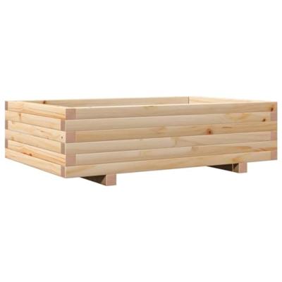 VidaXL Plantenbak 90x60x26,5 cm massief grenenhout VidaXL Plantenbak 90x60x26,5 cm massief grenenhout