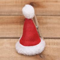 Bonbon doosjes - Chocolade doosje - Kerstmuts op knijper - 24 stuks - thumbnail