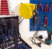 Brennenstuhl 1241020300 Kabelhaspel voor aan de muur 9.00 m Zwart Randaarde stekker - thumbnail