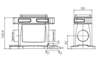 Weidmüller HDC IP68 06B SS 1M25 1081190000 Socketbehuizing 1 stuk(s) - thumbnail