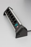 Brennenstuhl 1391040600 Stekkerdoos met schakelaar Zilver-zwart Randaarde stekker 1 stuk(s) - thumbnail