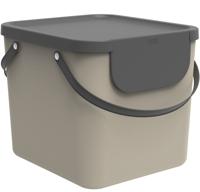 Rotho ALBULA Afvalscheider 38.8x35.5x33.9 cm 40L Cappuccino - thumbnail