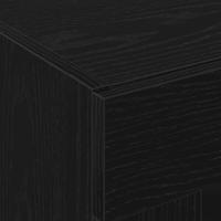 Wandkasten 2 Stuks Zwart Eiken 69,5 x 34 x 90 cm Geengineerd Hout - thumbnail