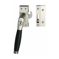 Intersteel Raamsluiting links Ton 222 SKG1 afsluitbaar - nikkel mat/ebbenhout - thumbnail