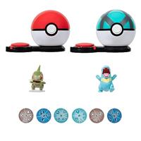 Boti Pokémon surprise attack game speelset - axew poke ball vs totodile net ball - thumbnail