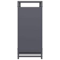 Brandhoutrek 44x28x65 cm koudgewalst staal antracietkleurig - thumbnail