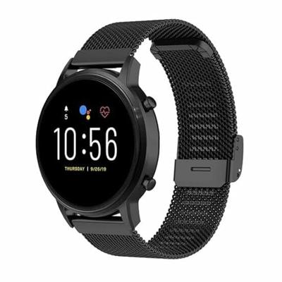 Garmin Venu 2 & 3 - Milanese bandje met klemsluiting - Zwart