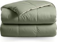 Zelesta Zelesta Satinbed Empire Green 200x200 cm - Hoesloos Satijnen Dekbed met Vaste Overtrek - thumbnail