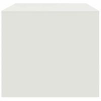 Salontafel 67x50x44 cm staal wit - thumbnail