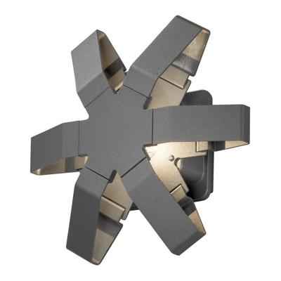 Konstsmide Pescara 7977-370 LED-buitenlamp (wand) Energielabel: F (A - G) LED LED vast ingebouwd 3 W Antraciet
