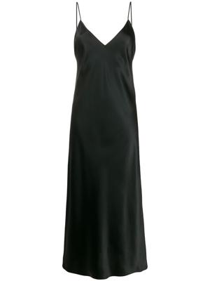 Joseph silk long slip dress - Black