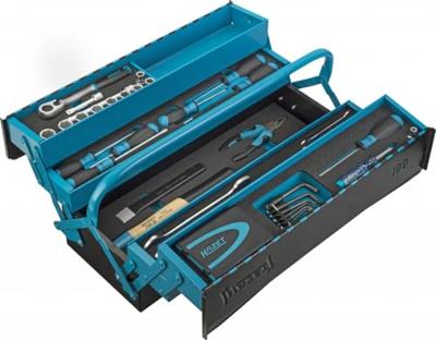 HAZET Metalen gereedschapskast - met assortiment 190/80 - 80-delig - 0,4 x 2,5 - 1,2 x 8 - 3 - 41 - PH1 - PH3 - PZ1 - PZ2 HAZET Metalen gereedschapskast - met assortiment 190/80 - 80-delig - 0,4 x 2,5 - 1,2 x 8 - 3 - 41 - PH1 - PH3 - PZ1 - PZ2