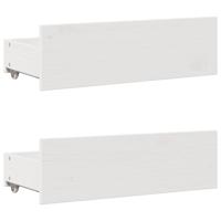 Bedframe zonder matras met lades grenenhout wit 140x200 cm - thumbnail