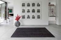 Louis de Poortere - Rond vloerkleed Trammel Structures 9247 Oppian Black - 240 rond - thumbnail