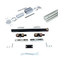 Xperta set 4m rail - alu - Plafond inbouw - Enkele deur - Dubbele softclose - inbouw auto fix - thumbnail