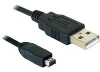 Delock 82208 USB-kabel USB-mini-B stekker, USB-A stekker 1.50 m Meerdere kleuren - thumbnail