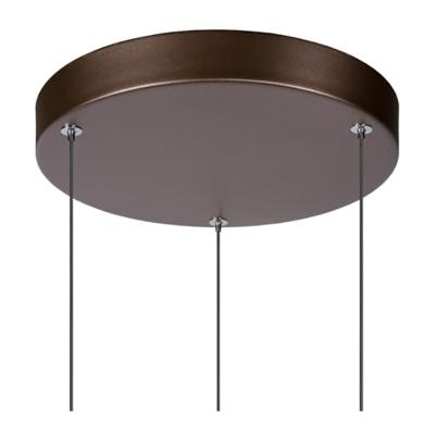 Lucide MARGARY - Hanglamp - Ø 28 cm - LED Dimb. - 3x4W 2700K - Koffie - thumbnail