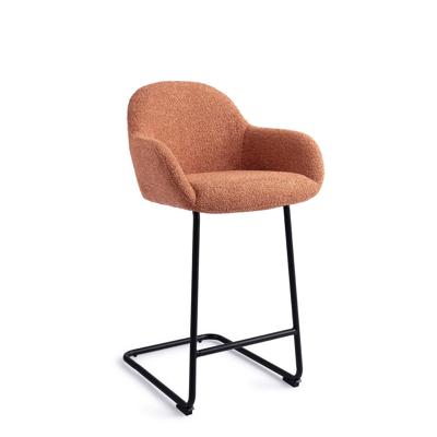 Jesper Home Barstoel 'Kushi' Arch Black, kleur Amber Autumn (zithoogte 67cm)