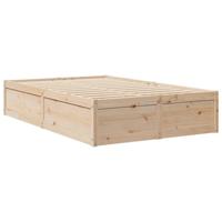 Bedframe zonder matras massief grenenhout 135x190 cm - thumbnail
