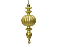 Kersthanger klassiek ornament pistache 14 cm - thumbnail