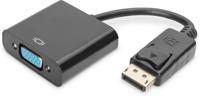 Digitus AK-340410-001-S DisplayPort / VGA Adapter [1x DisplayPort stekker - 1x VGA-bus] Zwart 15.00 cm - thumbnail