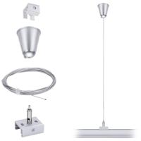 Paulmann 12V-kabelsysteemcomponenten Plafondbevestiging Zilver 95583 ProRail3 Steel Wire Suspension - thumbnail
